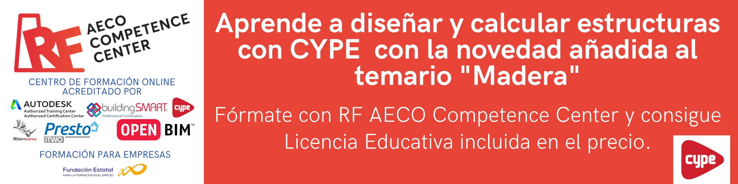 Vista previa del curso CYPE - RF AECO Competence Center