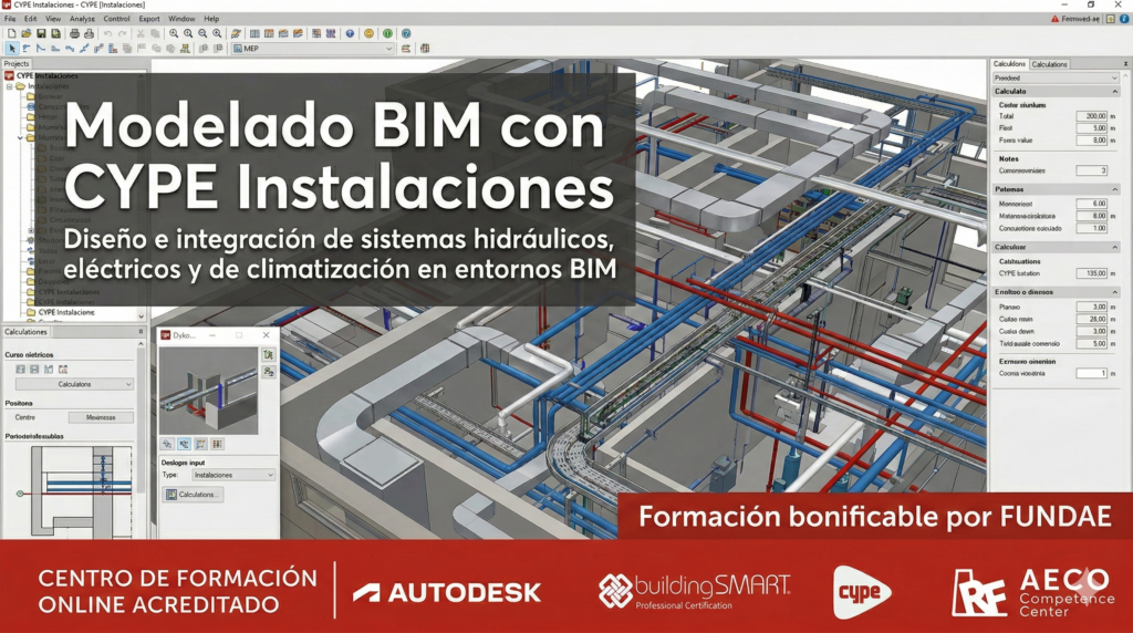 Modelado BIM con CYPE Instalaciones - RF AECO