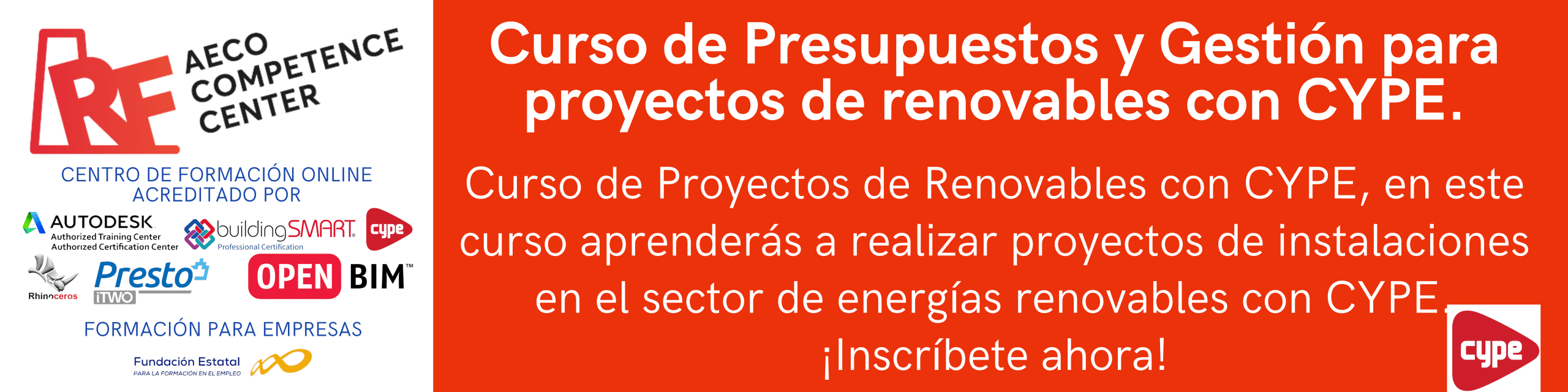 Curso de Presupuestos y Gestión para proyectos de renovables con CYPE