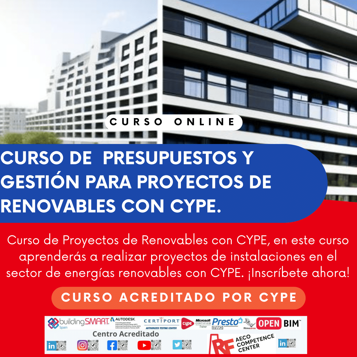 Curso de Presupuestos y Gestión para proyectos de renovables con CYPE.