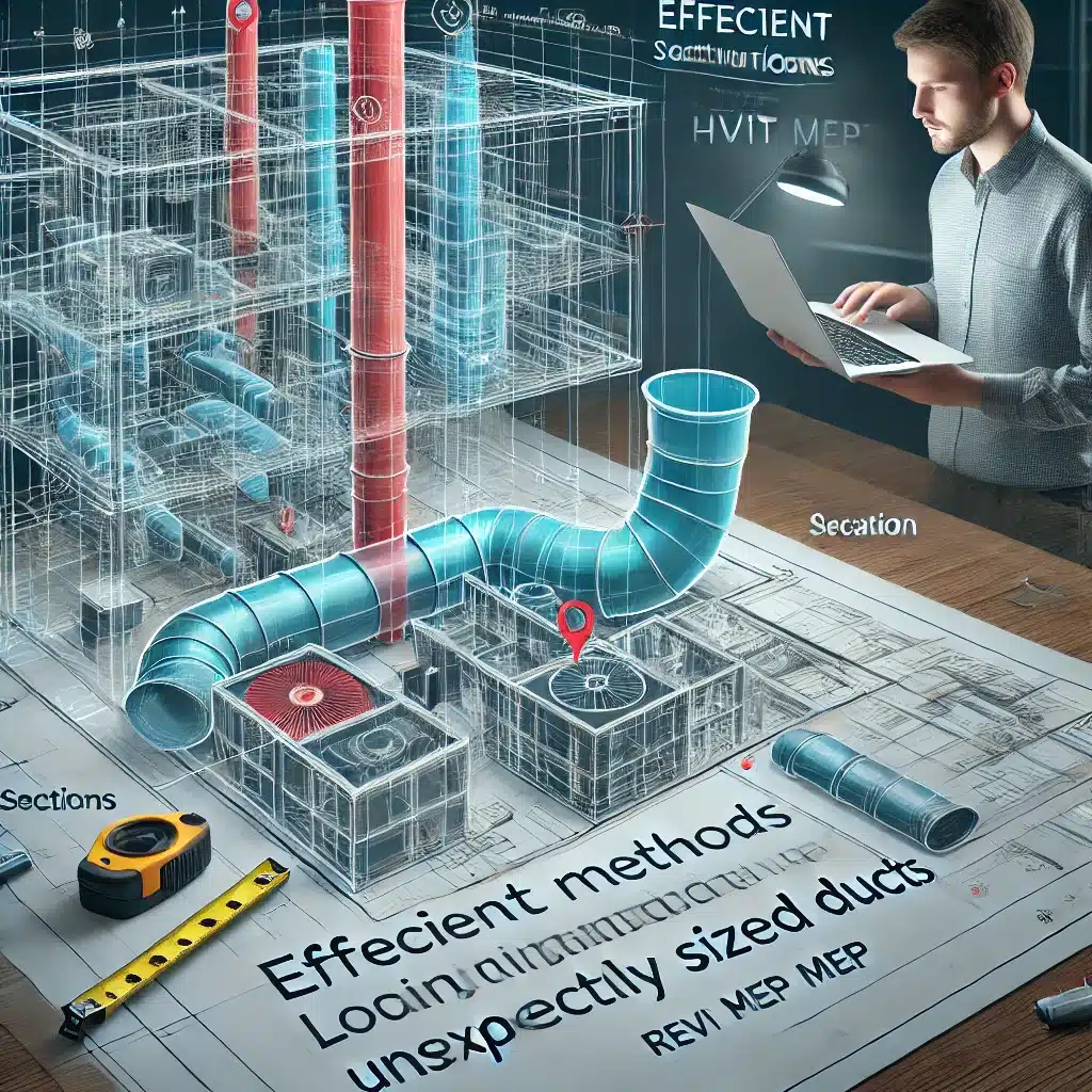 Conducto con dimensiones inesperadas en Revit MEP