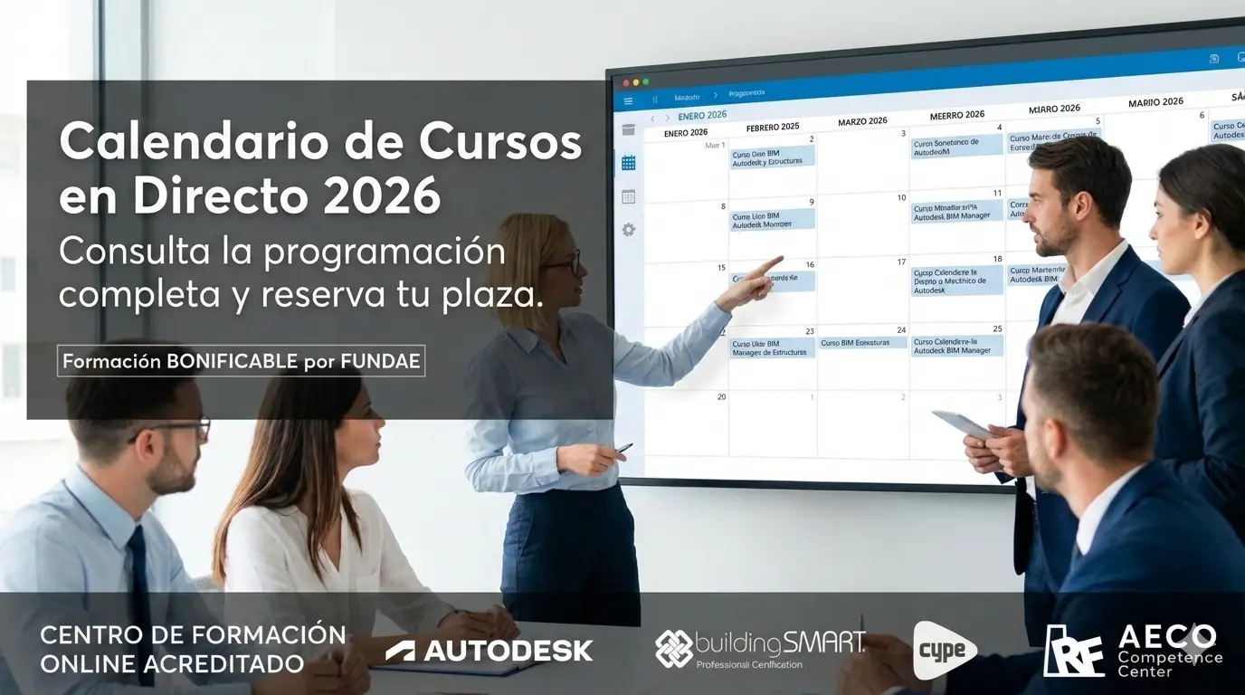 Calendario Formación BIM 2026 RF AECO