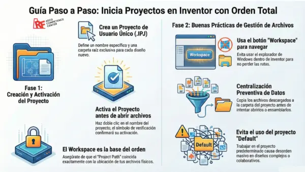El Arte de Empezar: Guía Definitiva para la Gestión de Proyectos en Autodesk Inventor - RF AECO